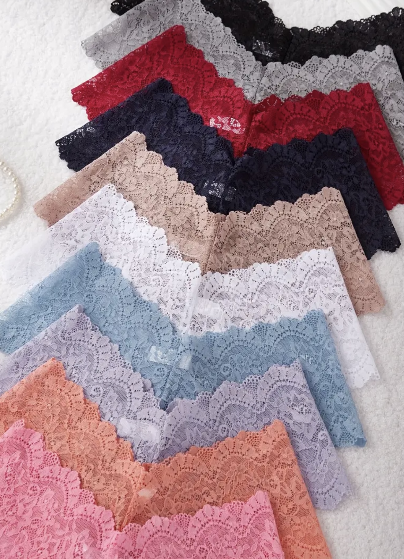 ست ۱۰ عددی شورت لامبادا زنانه دانتلدار و جذاب - Image 3