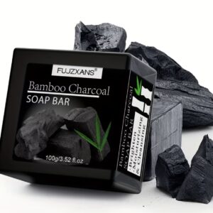 صابون زغال بامبو  پاک‌کننده عمیق، مغذی و روشن‌کننده پوست روشن