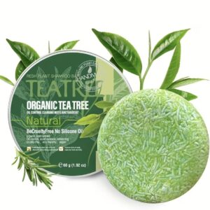 صابون شامپو دست‌ساز نسخه جدید با عصاره درخت چای  ارگانیک و بدون مواد مضر