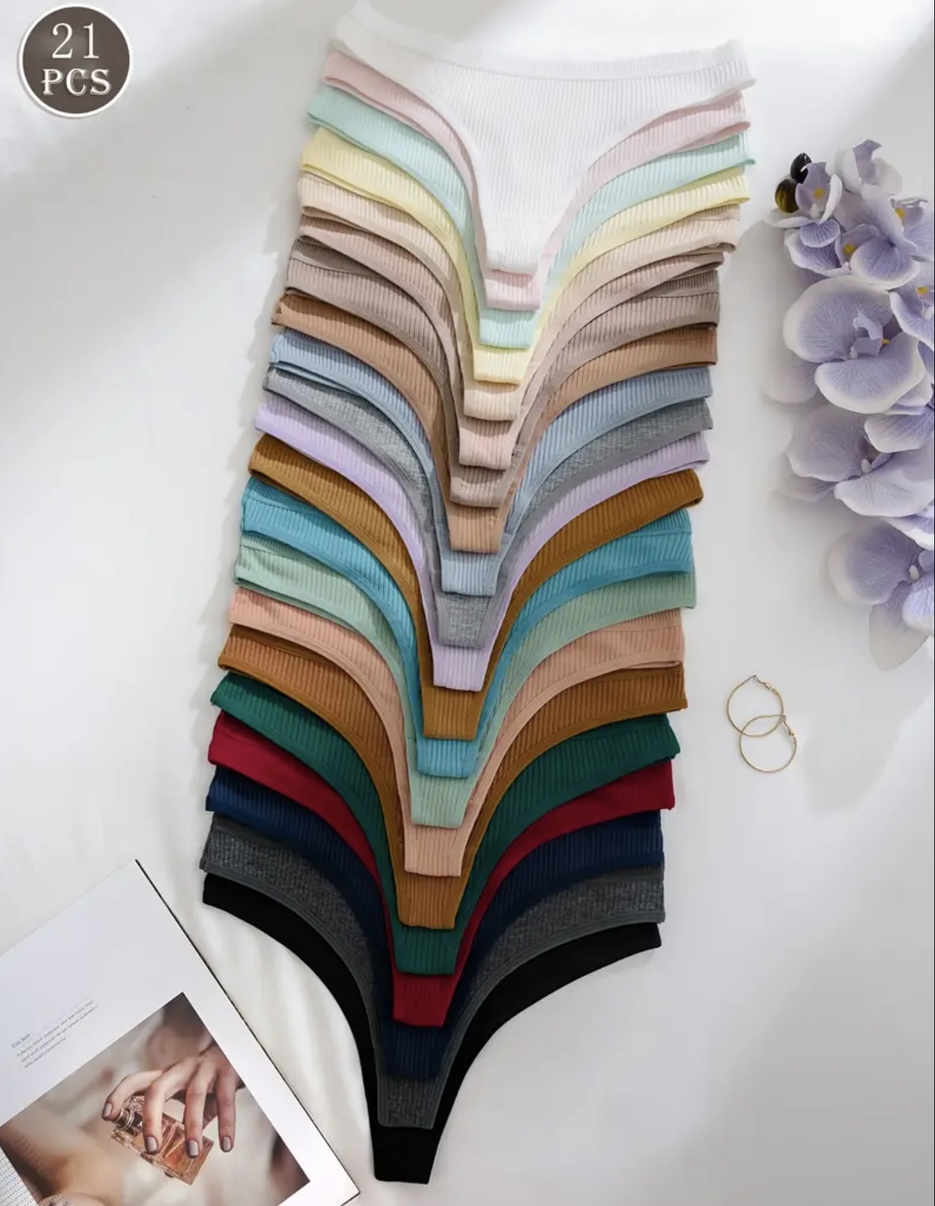 ست ۲۱ عددی شورت زنانه با کمر بلند