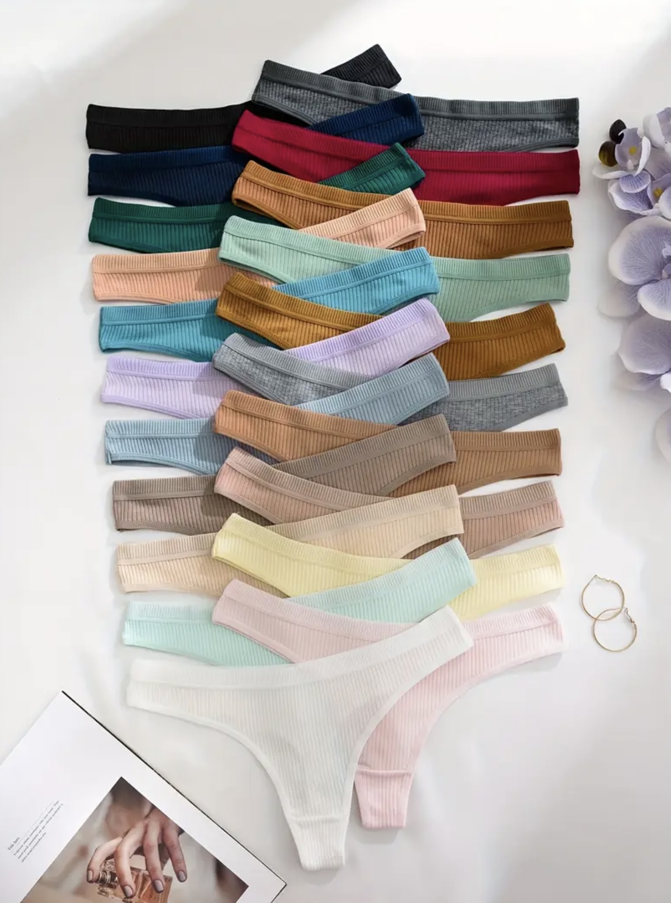 ست ۲۱ عددی شورت زنانه با کمر بلند - Image 2