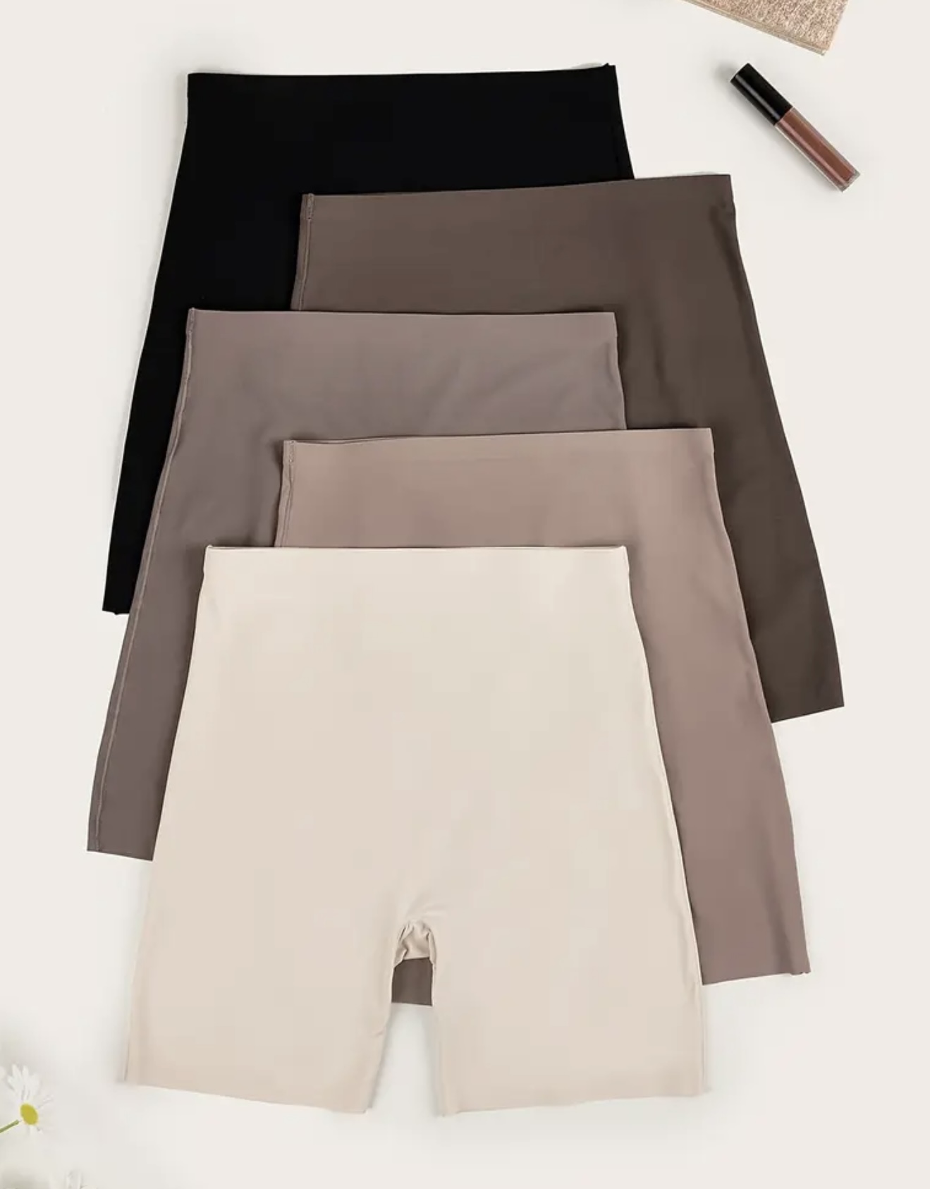 ست ۵ عدد شلوارکهای فاقبلند بدون درز