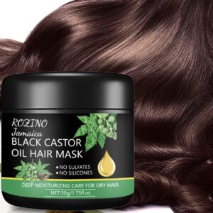 ماسک مو با روغن کرچک سیاه جامائیکا: حاوی آووکادو، نعناع، سرکه سیب و دیگر مواد طبیعی