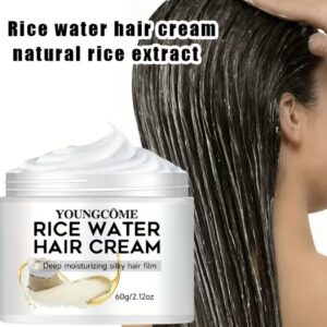 کرم مو با آبکشی برنج، ماسک موی برنج و کره شیا