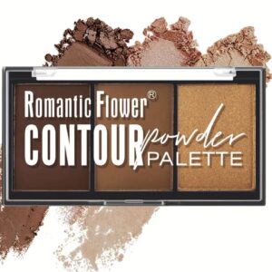 پالت پودری کانتور و هایلایت ۳ در ۱ با جلوه مات ROMANTIC FLOWER
