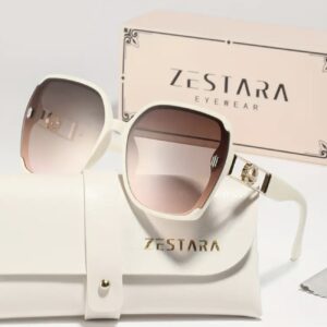 عینک با فریم مربعی و تزئینات نگین