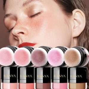 پودر رژگونه و کانتور پنج رنگ چندکاره مات ILISYA