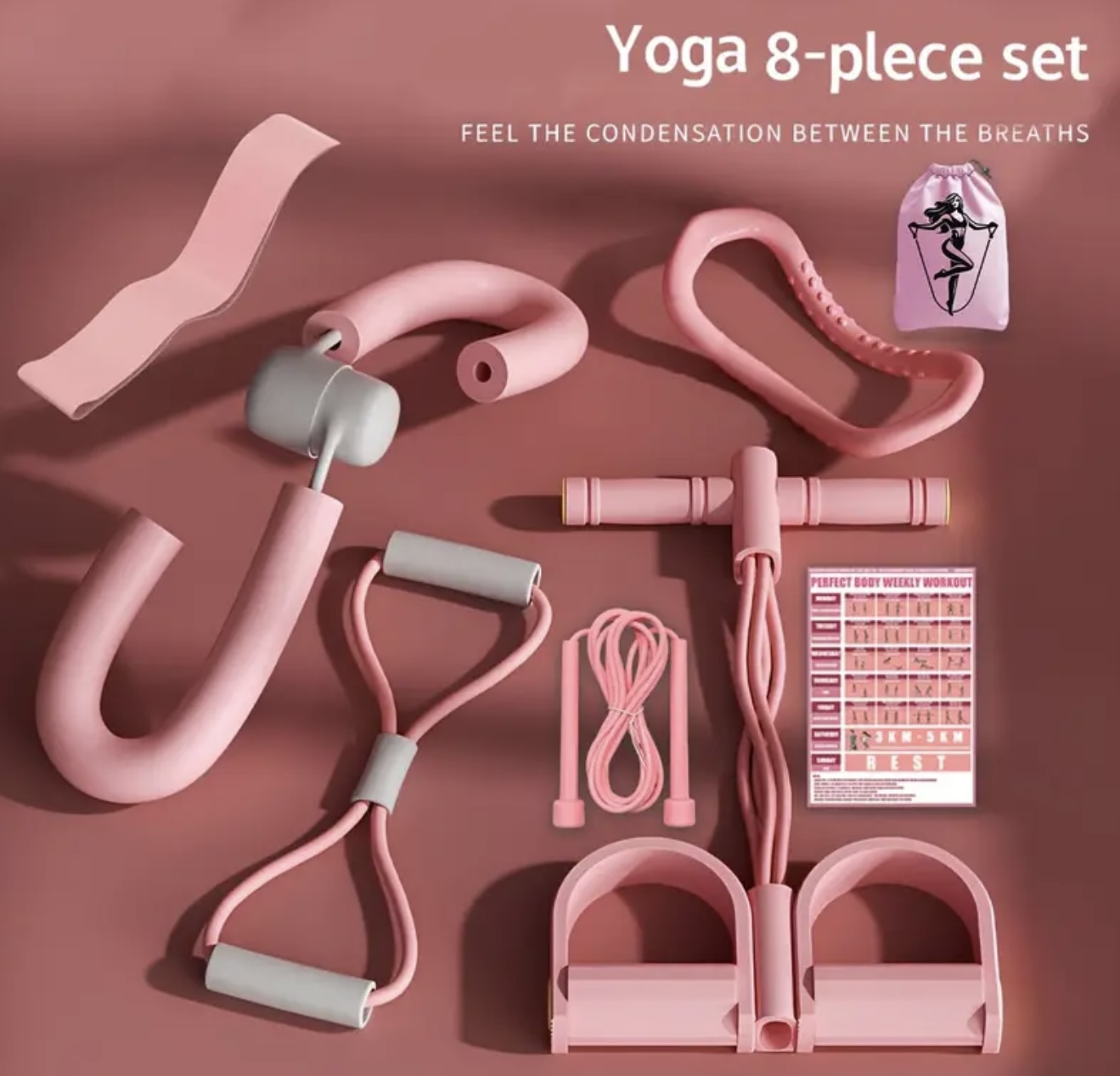 ست ۸ تکه فیتنس و یوگا – ساخته شده از جنس EVA
