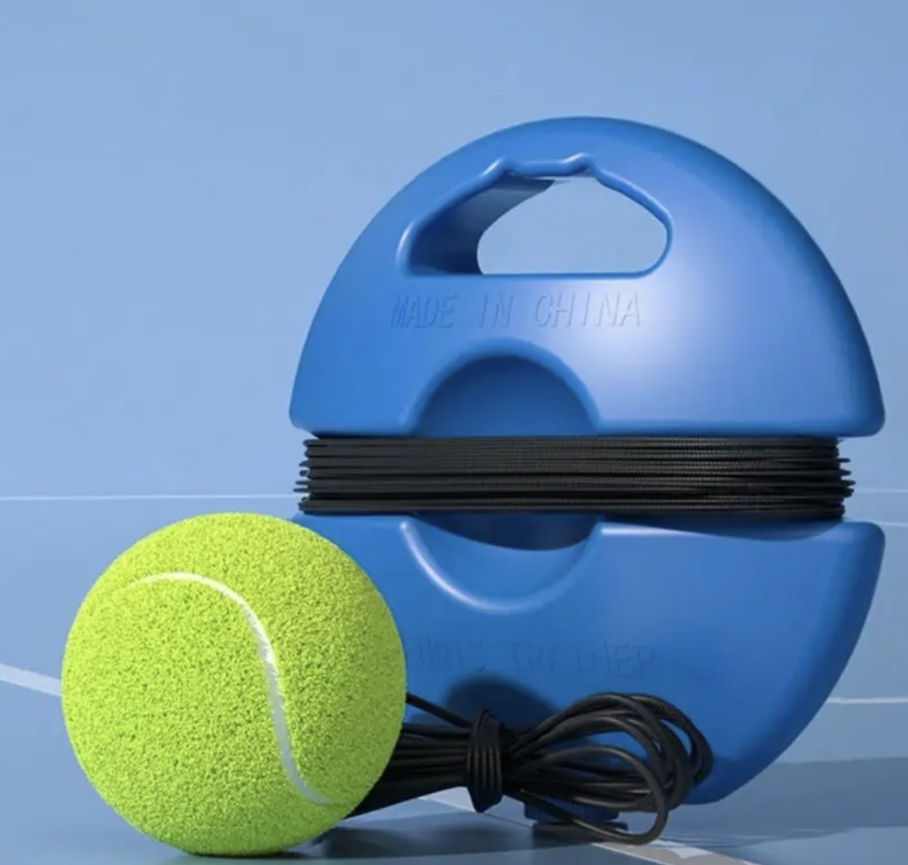 ست تمرینی تنیس با دوام – شامل پایه با بازگشت انرژی بالا و طناب تور - Image 3