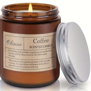 شمع شیشه‌ای بزرگ معطررایحه قابل انتخاب: قهوه،چوب،لوندر،و مخصوص،لیمو، زمان سوخت بسیار طولانی: بیش از ۱۲ ساعت