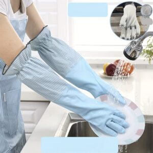 ست دستکش /دارای روکش نرم برای تمیزکاری منزل، ضدآب برای شست‌وشوی ظروف، ضدلغزش برای انجام کارهای خانه و بادوام برای شست‌وشوی لباس
