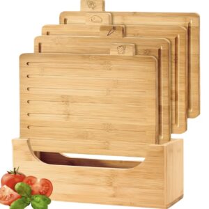 ست ۵ عددی تخته برش بامبو