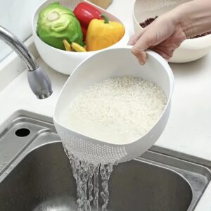 آبکش شست‌وشوی چندکاره مناسب شستن برنج، سبزیجات و میوه‌ها