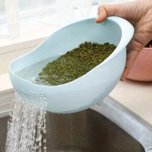 آبکش شست‌وشوی چندکاره مناسب شستن برنج، سبزیجات و میوه‌ها