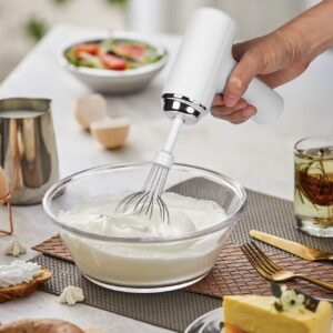 همزن و باترزن برقی دستی– شارژی از طریق USB، بی‌سیم، مناسب تهیه کیک، کوکی و مافین