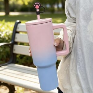 بطری نی دار و درپوش ضد گردوغبار از استیل ضدزنگ