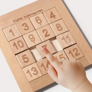 پازل چوبی - بازی تطبیق تونل اعداد شامل لوله‌های شماره‌گذاری شده ۰ تا ۹، کمک به تقویت مهارت‌های حرکتی ظریف و تمرین مغز