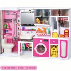 ست بازی حمام ۴ تکه صورتی