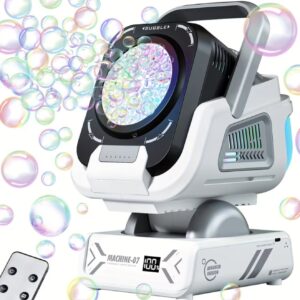 دستگاه حباب‌ساز با کنترل از راه دور دارای چرخش خودکار و چراغ‌های RGB