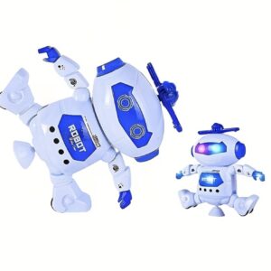 ربات هوشمند رقصنده دارای چراغ و موزیک قابلیت چرخش ۳۶۰ درجه