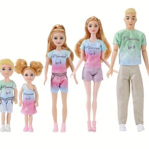 ست عروسک مد روز و کژوال خانواده ۴ یا ۵ نفره