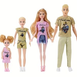 ست عروسک مد روز و کژوال خانواده ۴ یا ۵ نفره