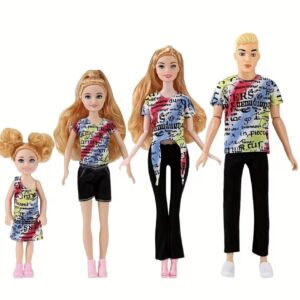 ست عروسک مد روز و کژوال خانواده ۴ یا ۵ نفره