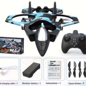 هواپیمای کنترلی (RC) مقاوم در برابر ضربه و با قابلیت راه‌اندازی با پرتاب، چرخش ۳۶۰ درجه،حفظ ارتفاع با فشارسنج بارومتریک دارای نورهای LED رنگی