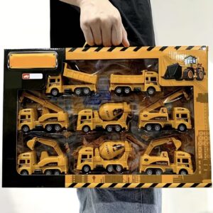 ست ۸ عددی بیل مکانیکی اسباب‌بازی با عملکرد عقب‌کش دستی