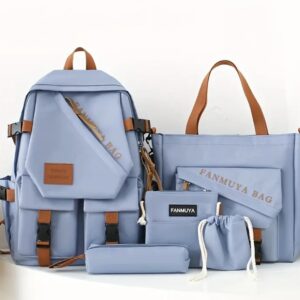 ست ۵ تکه کوله‌پشتی گرافیکی با طرح حروف