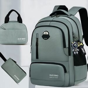 ست ۳ تکه کوله‌پشتی – شامل کوله‌پشتی اصلی، کیف غذا (لانچ‌بگ) و جامدادی