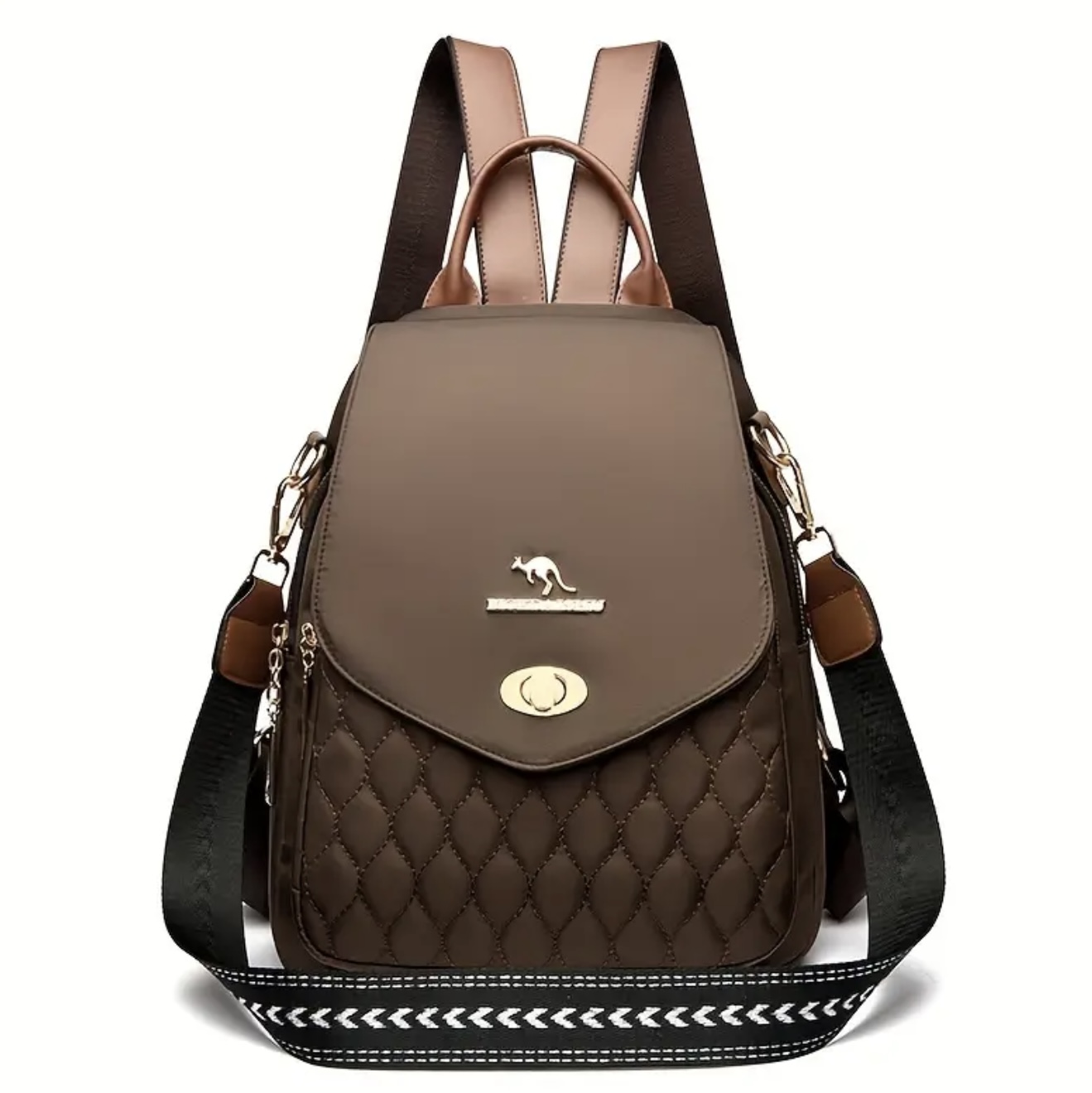 کولهپشتی از جنس پارچه آکسفورد – رنگ ساده گلدوزی شده