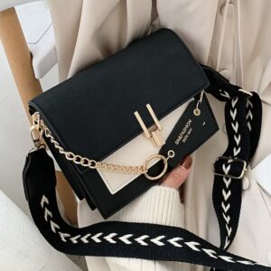 کیف چهارگوش با درپوش رنگارنگ و مدرن