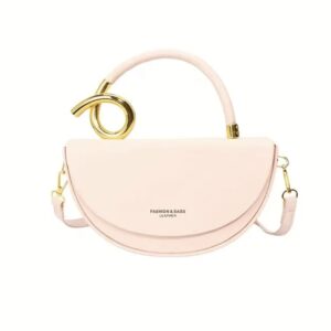 کیف کراس‌بادی با قطعات فلزی طلایی، بند قابل تنظیم و قفل مغناطیسی