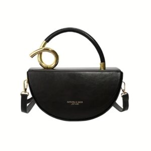 کیف کراس‌بادی با قطعات فلزی طلایی، بند قابل تنظیم و قفل مغناطیسی