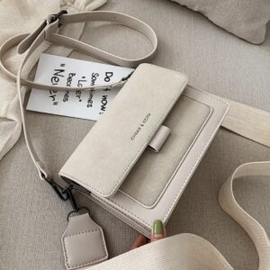 کیف شیک از چرم مصنوعی با بند قابل تنظیم،