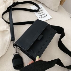 کیف شیک از چرم مصنوعی با بند قابل تنظیم،