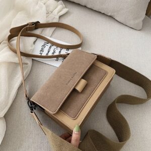 کیف شیک از چرم مصنوعی با بند قابل تنظیم،