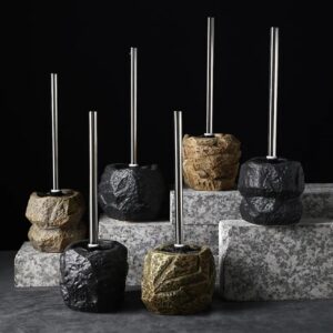 برس توالت‌ فرنگی سنگی رترو مخصوص حمام منزل و هتل