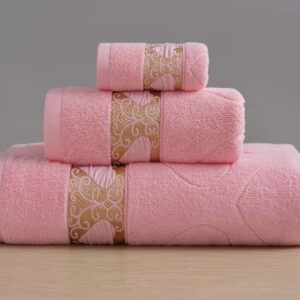 ست ۳ عددی حوله ژاکارد ۱۰۰٪ پنبه