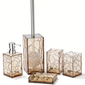 ست اکسسوری سرویس بهداشتی شفاف آکریلیک