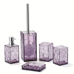 ست اکسسوری سرویس بهداشتی شفاف آکریلیک