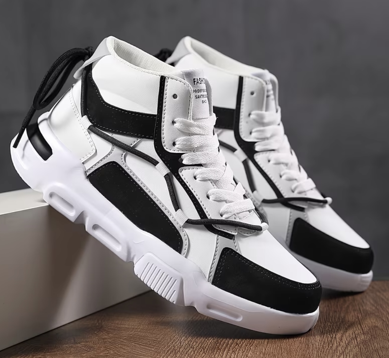 کتانی اسکیت ساقمتوسط، مناسب تمام فصول، با طراحی رنگبلاک،