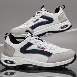 کفش‌های دویدن مردانه جاده‌ای با دو رنگ و بالشتک هوا