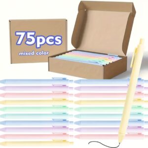 ست ۷۵ عدد خودکار ساچمه‌ای جمع‌شونده با رنگ‌های متنوع