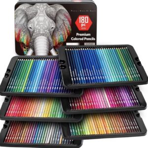 ست ۱۸۰ رنگ مدادرنگی حرفه‌ای هنرمندان