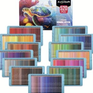 ست ۵۲۰ عددی مداد رنگی لوکس Kalour ‌