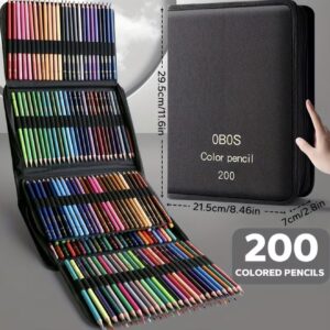 ست مداد رنگی ۲۰۰ رنگ با کیفیت با مغزی نرم