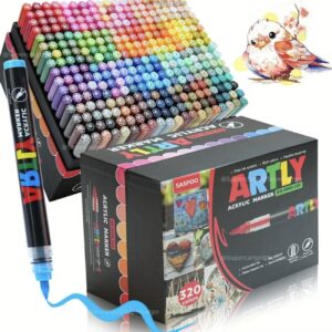 ست جدید ۳۲۰ رنگ/مداد ماژیک آکریلیک مایع مستقیم BIA