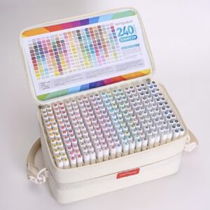 ست جدید ۲۴۰ رنگ ماژیک آکریلیک Langwo،